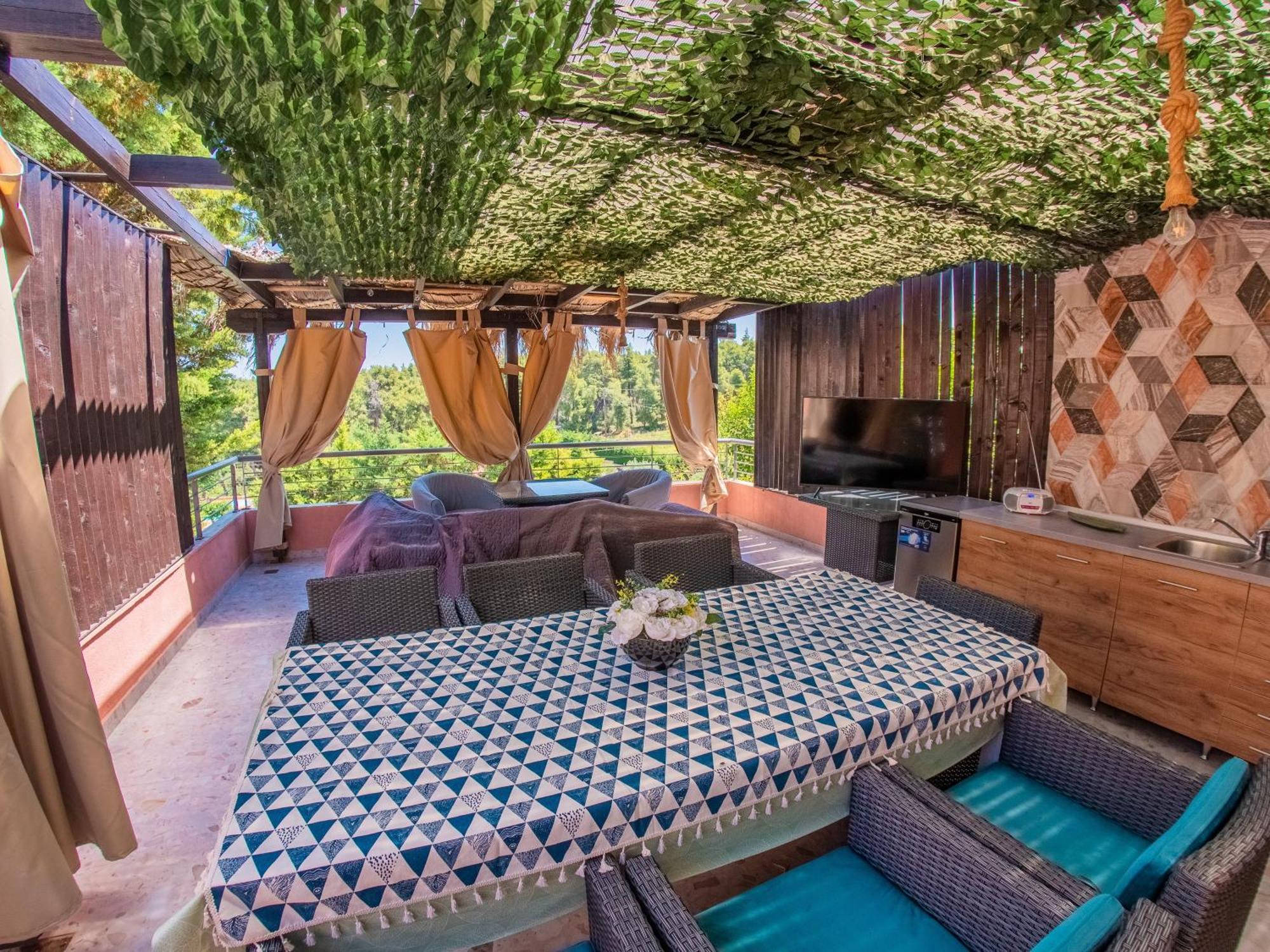 Deluxe Sani Relax Villa Exterior foto